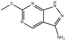 6-(methylthio)-1H-pyrazolo[3,4-d]pyrimidin-3-amine Struktur