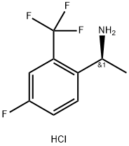 (1S)-1-[4-FLUORO-2-(TRIFLUOROMETHYL)PHENYL]ETHYLAMINE HYDROCHLORIDE Struktur