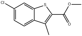 methyl 6-chloro-3-methylbenzothiophene-carboxylate Struktur