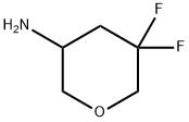 5,5-difluorooxan-3-amine Struktur