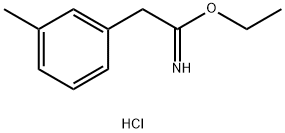 ethyl 2-(3-methylphenyl)ethanecarboximidate hydrochloride Struktur