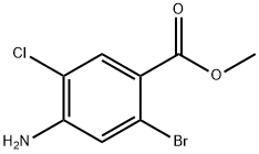 Methyl 4-amino-2-bromo-5-chlorobenzoate Struktur