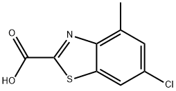 6-chloro-4-methyl-1,3-benzothiazole-2-carboxylic acid Struktur