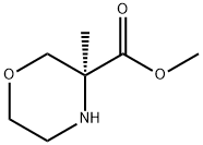 methyl(S)-3-methylmorpholine-3-carboxylate Struktur