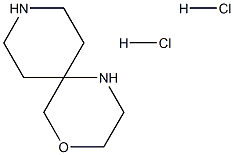 4-oxa-1,9-diazaspiro[5.5]undecane dihydrochloride Struktur