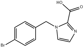 1-(4-Bromobenzyl)-1H-imidazole-2-carboxylic acid Struktur