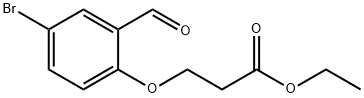 ETHYL 3-(4-BROMO-2-FORMYLPHENOXY)PROPANOATE Struktur