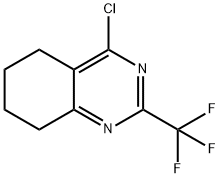 4-chloro-2-(trifluoromethyl)-5,6,7,8-tetrahydroquinazoline Struktur