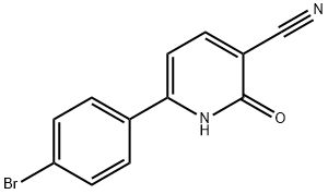 6-(4-bromophenyl)-2-oxo-1,2-dihydropyridine-3-carbonitrile Struktur