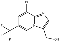 (8-Bromo-6-trifluoromethyl-imidazo[1,2-a]pyridin-3-yl)-methanol Structure