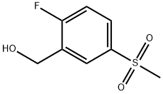 (2-fluoro-5-(methylsulfonyl)phenyl)methanol Struktur