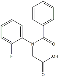 N-Benzoyl-DL-2-FluoroPhenylglycine Struktur