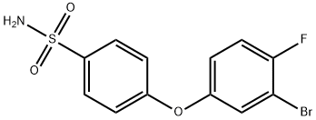 4-(3-Bromo-4-fluorophenoxy)benzenesulfonamide Struktur