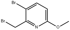 Pyridine, 3-bromo-2-(bromomethyl)-6-methoxy- Struktur