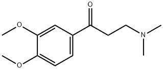 1-(3,4-Dimethoxy-phenyl)-3-dimethylamino-propan-1-one Struktur