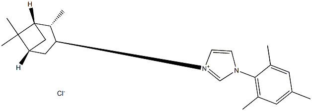 1-(2,4,6-Trimethylphenyl)-3-[(1R,2R,3R,5S)-(-)-isopinocampheyl]imidazolium chloride Struktur