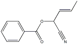 3-Pentenenitrile, 2-(benzoyloxy)- Struktur