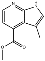 methyl 3-methyl-1H-pyrrolo[2,3-b]pyridine-4-carboxylate Struktur