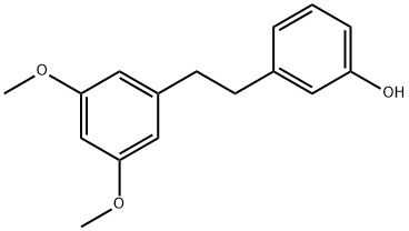 3,5-Dimethoxy-3'-hydroxybibenzyl Struktur