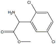 METHYL2-AMINO-2-(2,5-DICHLOROPHENYL)ACETATE Struktur