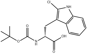 Boc-R-2-chloro-Tryptophan Struktur