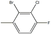 2-bromo-3-chloro-4-fluoro-1-methylbenzene Struktur