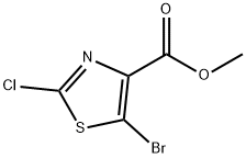 Methyl 5-bromo-2-chlorothiazole-4-carboxylate Struktur