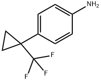 4-(1-(trifluoromethyl)cyclopropyl)aniline Struktur