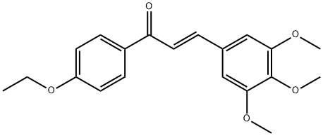 (2E)-1-(4-ethoxyphenyl)-3-(3,4,5-trimethoxyphenyl)prop-2-en-1-one Struktur