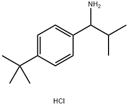 1-(4-TERT-BUTYLPHENYL)-2-METHYLPROPAN-1-AMINE HYDROCHLORIDE Struktur