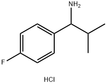 1-(4-FLUOROPHENYL)-2-METHYLPROPAN-1-AMINE HYDROCHLORIDE Struktur