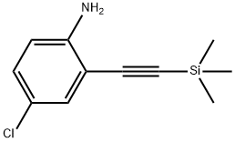 4-chloro-2-((trimethylsilyl)ethynyl)aniline Struktur