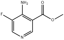 methyl 4-amino-5-fluoronicotinate Struktur