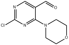 2-Chloro-4-morpholinopyrimidine-5-carbaldehyde Struktur