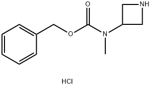 Benzyl azetidin-3-yl(methyl)carbamate hydrochloride Struktur