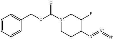 benzyl 4-azido-3-fluoropiperidine-1-carboxylate Struktur