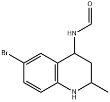 N-(6-BROMO-2-METHYL-1,2,3,4-TETRAHYDROQUINOLIN-4-YL)FORMAMIDE Struktur