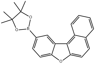 4,4,5,5-tetramethyl-2-(naphtho[2,1-b]benzofuran-10-yl)-1,3,2-dioxaborolane Struktur