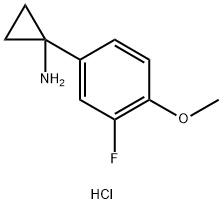 1-(3-Fluoro-4-methoxyphenyl)cyclopropanamine Struktur