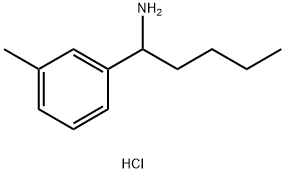 1-(3-METHYLPHENYL)PENTAN-1-AMINE HYDROCHLORIDE Structure