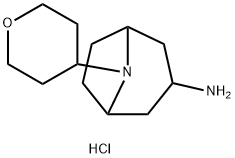 8-(tetrahydro-2H-pyran-4-yl)-8-azabicyclo[3.2.1]octan-3-amine dihydrochloride Struktur