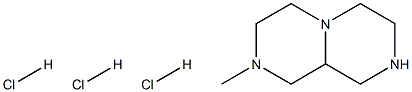 2-Methyloctahydro-1H-pyrazino[1,2-a]pyrazine trihydrochloride Struktur