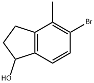 5-Bromo-4-methyl-indan-1-ol Struktur