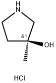 (3S)-3-methylpyrrolidin-3-ol hydrochloride Struktur