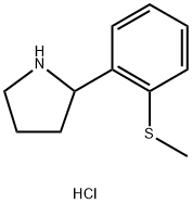 2-(2-(Methylthio)phenyl)pyrrolidine hydrochloride Struktur