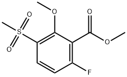 Methyl 6-Fluoro-2-methoxy-3-(methylsulfonyl)benzoate Struktur