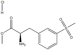 2-アミノ-3-(3-(メチルスルホニル)フェニル)プロパン酸(R)-メチル塩酸塩 化學(xué)構(gòu)造式