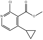 methyl 2-chloro-4-cyclopropylpyridine-3-carboxylate Struktur