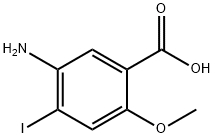 5-Amino-4-iodo-2-methoxy-benzoic acid Structure