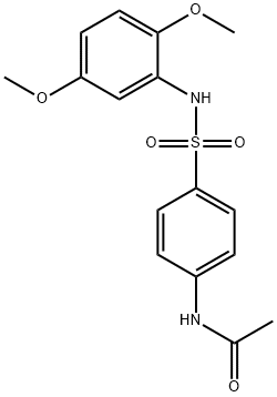 4'-(2,5-Dimethoxyphenylsulfamoyl)acetanilide Struktur